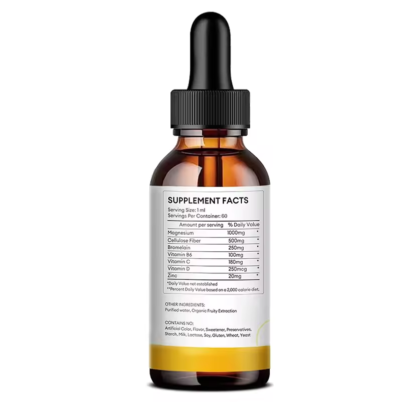 Magnesium Glycinate Drops Manufacturer - Vegan with Bromelain Vitamins Potassium Tincture