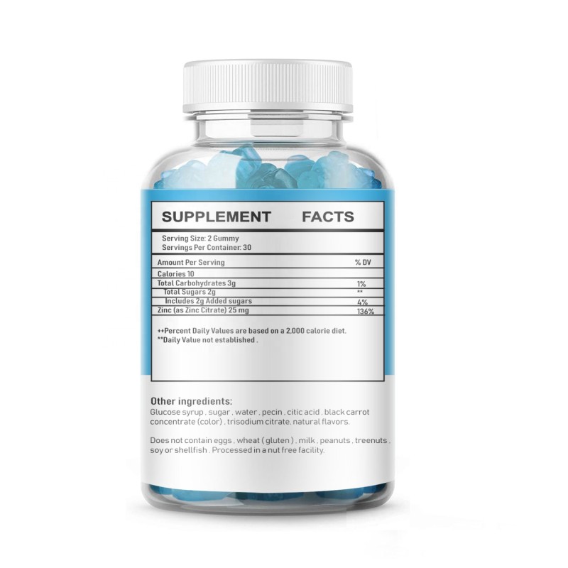 Kids Zinc Gummies Factory - 15 mg Natural Flavor ACV for Skin and Immune Support Vitamin