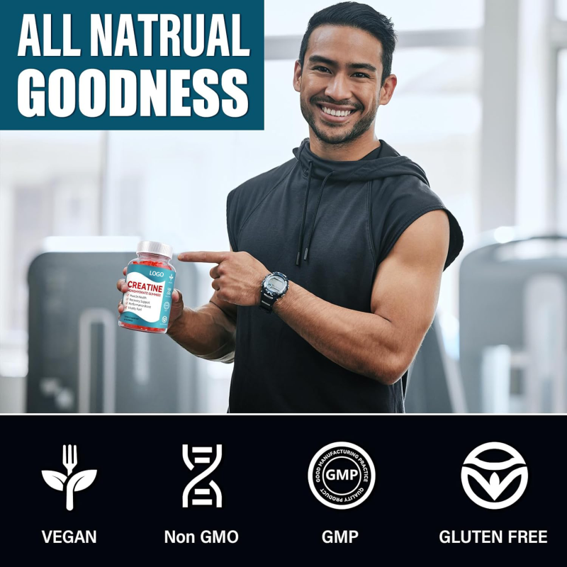 Creatine Gummies Manufacturer - OEM Food Supplements Energy Bear Private Label Pre Workout