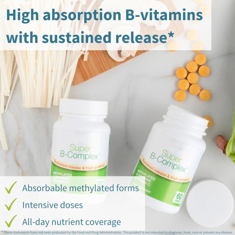 Vitamin B Complex Tablets Manufacturer - Wholesale Super B-Complex Methylated with D3 Energy