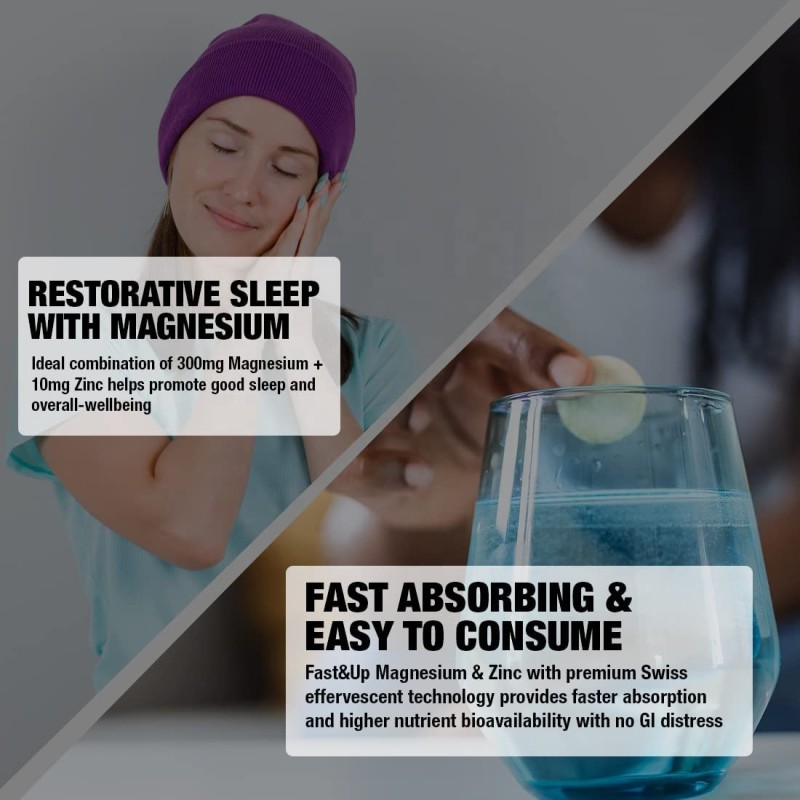 Magnesium Tablets Factory - Private Label 300mg Effervescent Plus10mg Zinc 20 Tablets