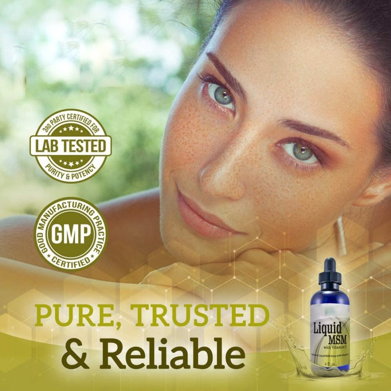 MSM Drops Factory - OEM Liquid 100% Sterile Safe Vegan Non-GMO with Organic MSM Vitamin C