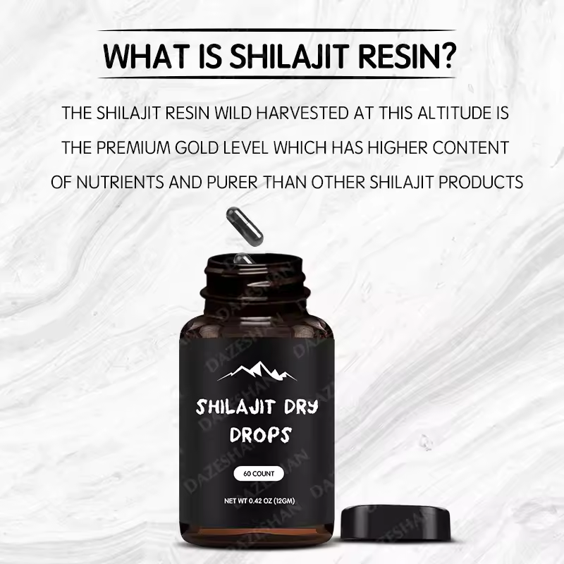 Shilajit Capsules Manufacturer - Rich in Humic Acid 85 Minerals Enhance Male Strength Himalayan