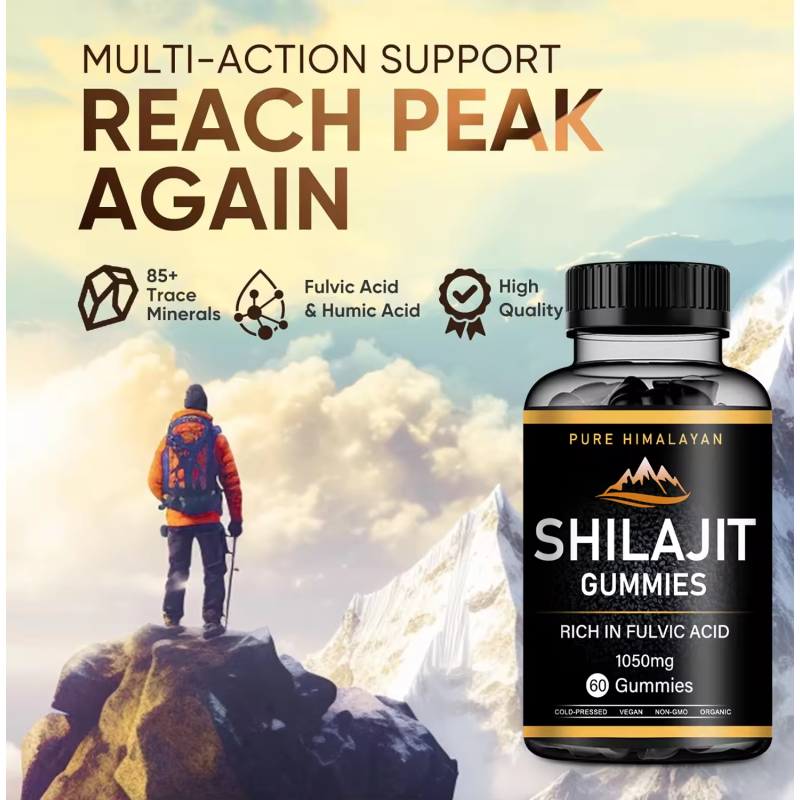 Shilajit Resin Factory - OEM Organic Pure Himalayan Minerals Extract Resin Gummies