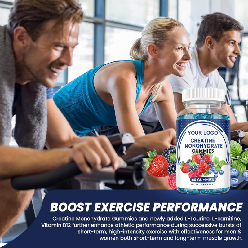 Energy Gummies Factory - OEM Food Supplements Vitamin Creatine Monohydrate Private Label