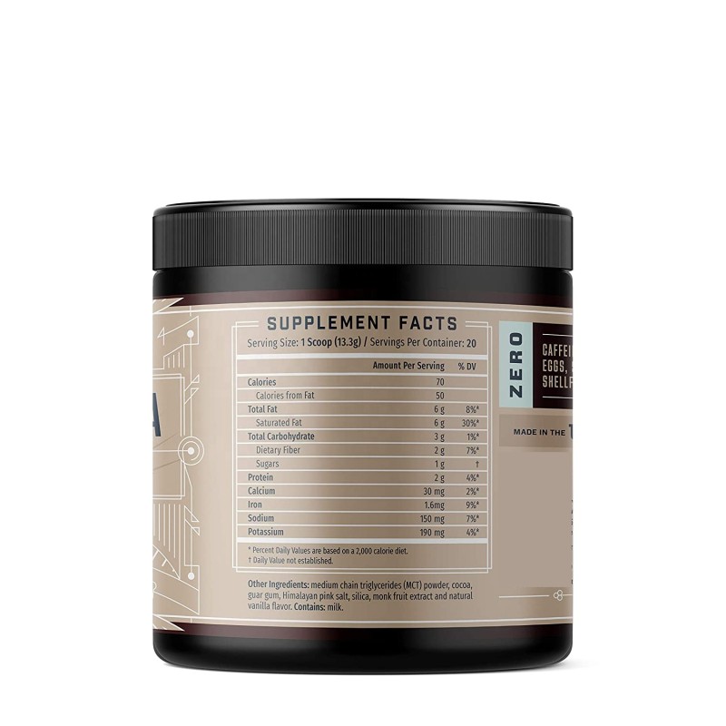 Keto Cocoa Powder Manufacturer - Sugar Free Instant Hot Chocolate Mix with 6g MCTs Low Carb