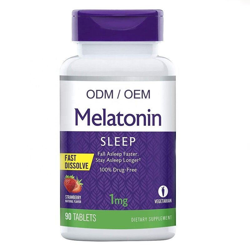 Melatonin Tablets - OEM ODM 1mg Sleep Aid Memory Support Custom Packaging