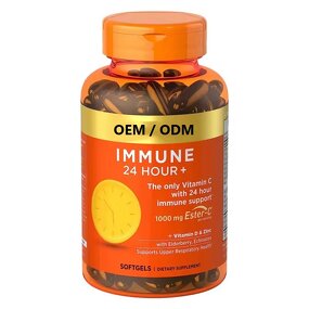 Vitamin C Zinc Softgels - Factory Private Label Immune Support Complex Supplement