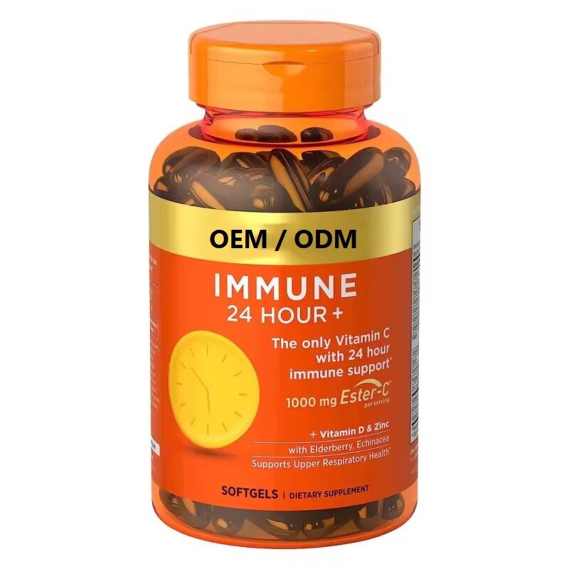 Vitamin C Zinc Softgels - Factory Private Label Immune Support Complex Supplement