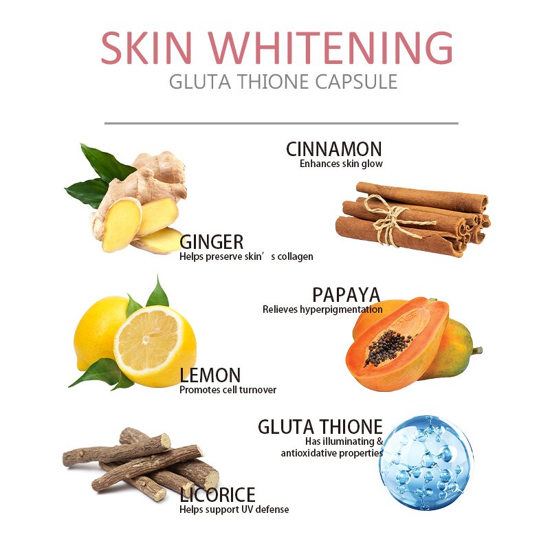 L-glutathione Capsules - OEM ODM Private Label Skin Whitening Beauty Supplement