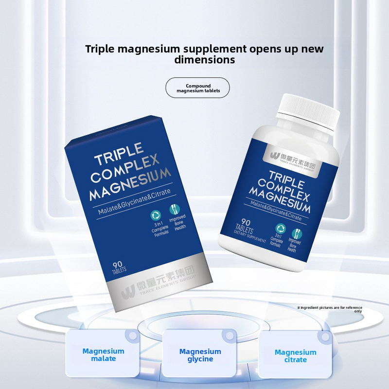 Magnesium Complex Tablets - Custom Glycinate Zinc D3 Threonate Malate Citrate