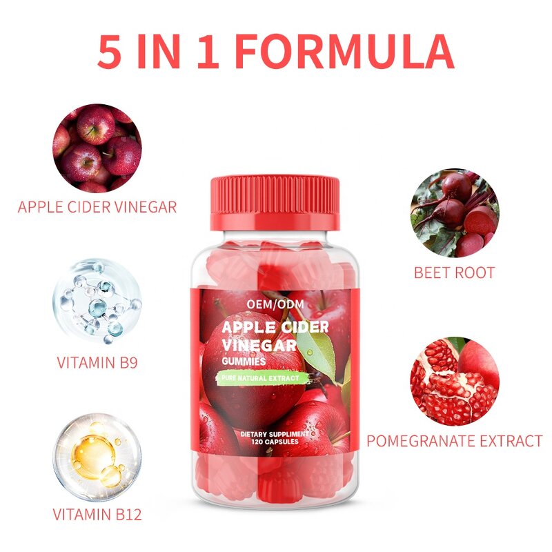 Flat Tummy Gummies - OEM ODM Private Label Low Sugar ACV Detox Complex