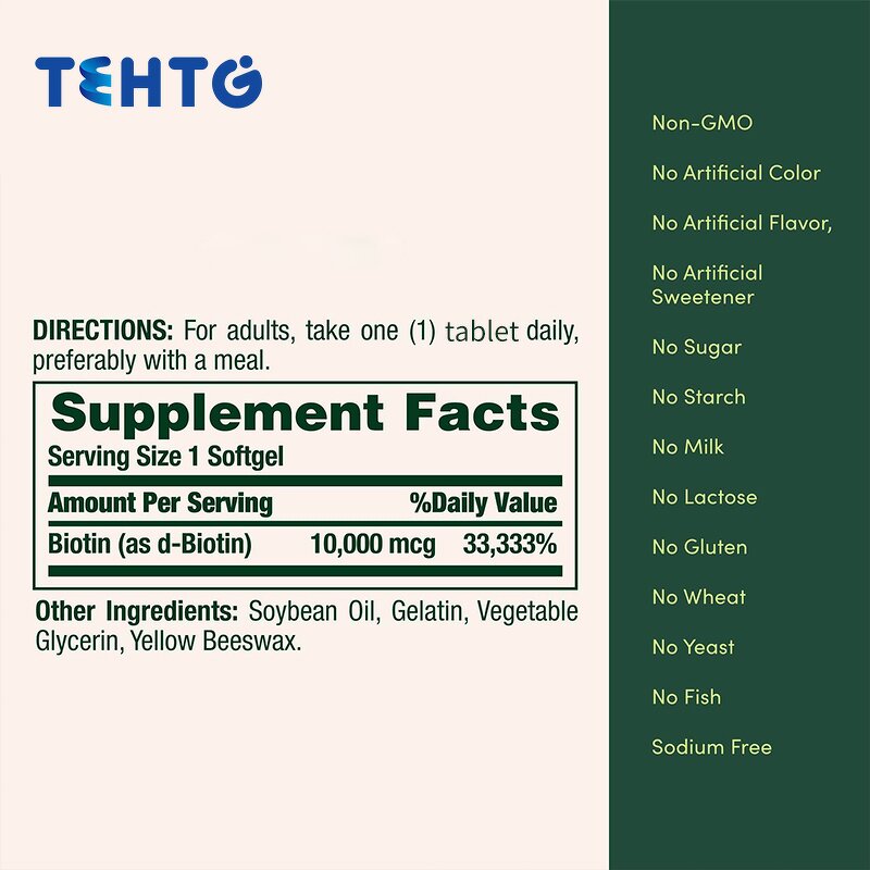 Ginkgo Biloba Tablets - 60 Count Herbal Hair Growth Bone Density Adults