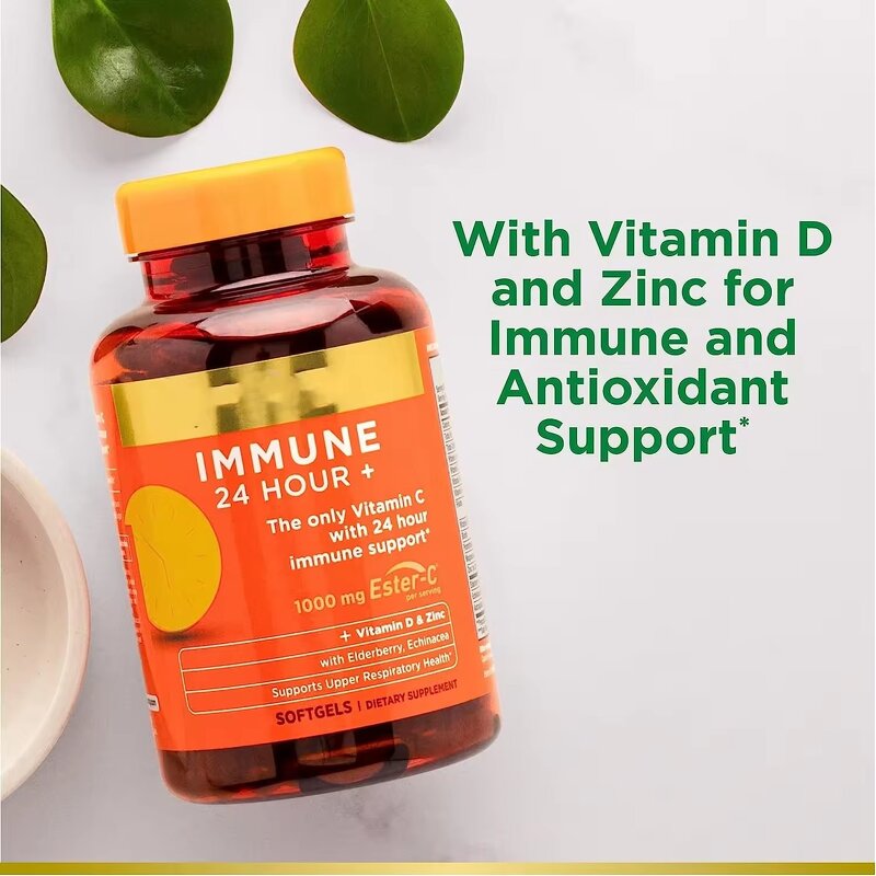 Vitamin C Zinc Softgels - Factory Private Label Immune Support Complex Supplement