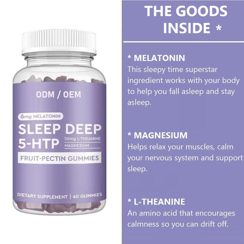 Melatonin Gummies - OEM ODM Vitamin Support Sleep Memory Men Women