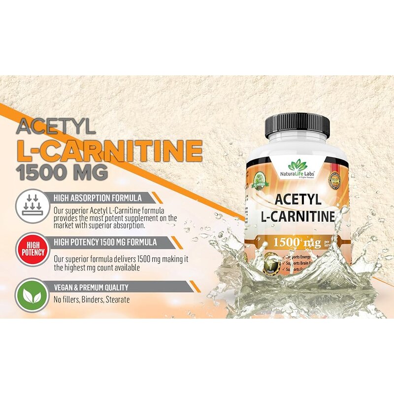 Acetyl L-Carnitine Capsules - Food Grade Muscle Recovery Sport Nutrition