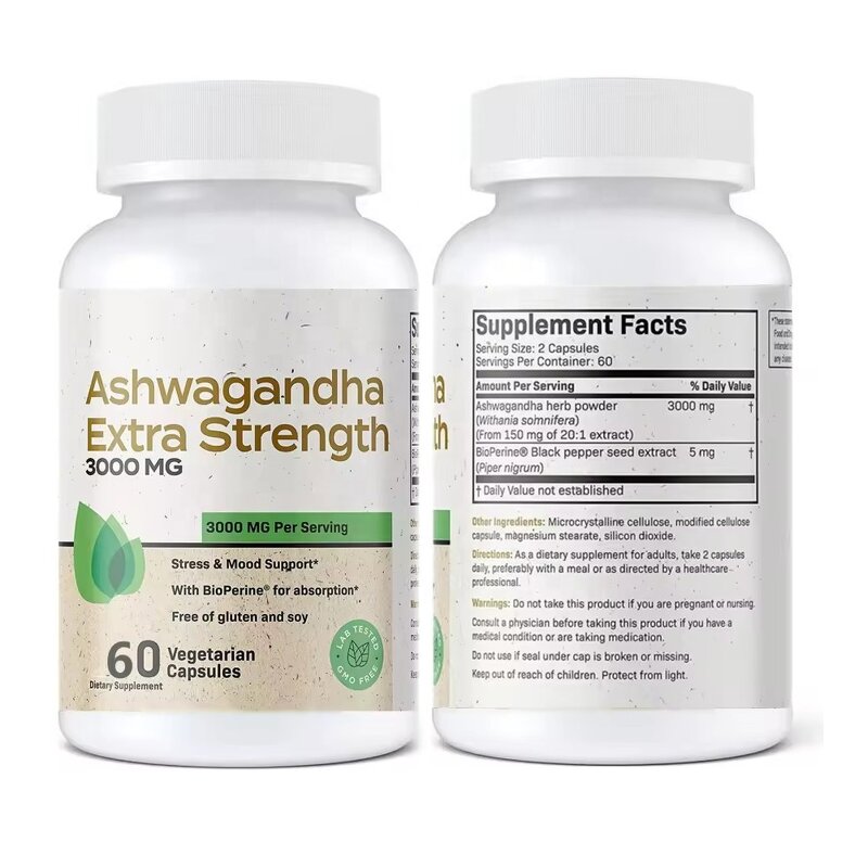 Ashwagandha Softgels - OEM Stress Relief Sleep Support Adaptogen Supplement