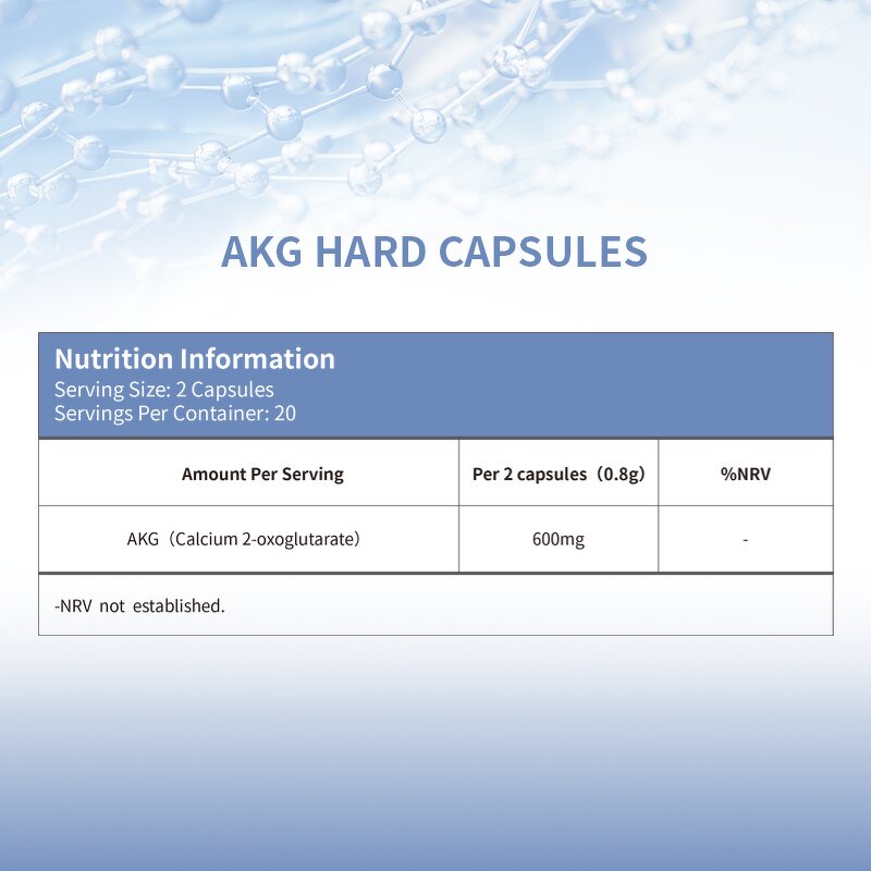 CA AKG Capsules - Custom C3000 Private Label Healthcare Antioxidant Supplement