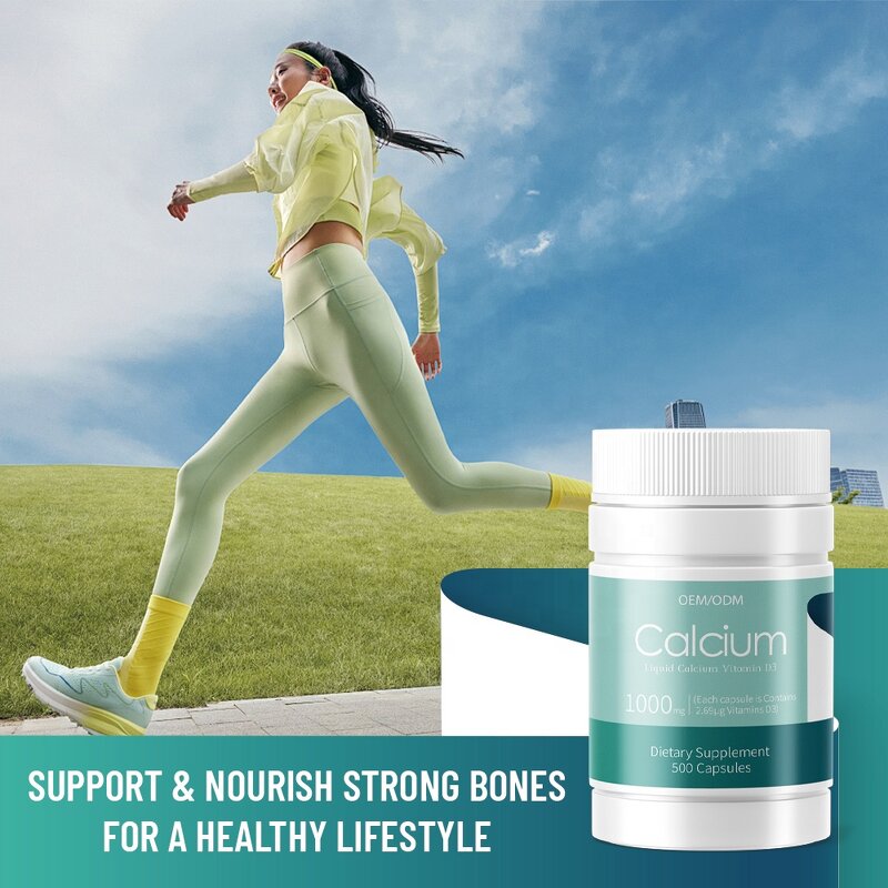 Calcium Vitamin D3 Softgels - OEM ODM 1200mg Immune Support Bone Health