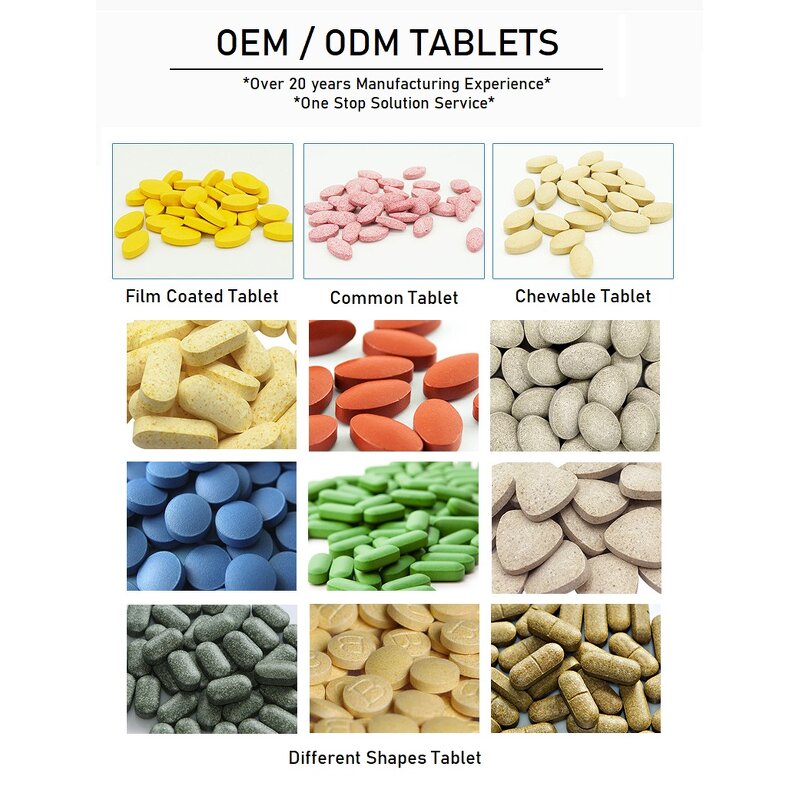 Turmeric Ginger Tablets - OEM Curcumin Black Pepper Herbal Food Supplement Adults