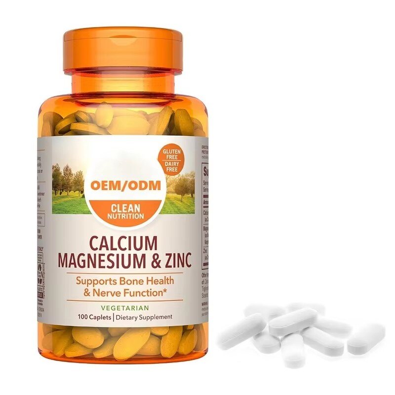 Calcium Magnesium Zinc Tablets - OEM ODM Immune Bone Health Adult Supplement