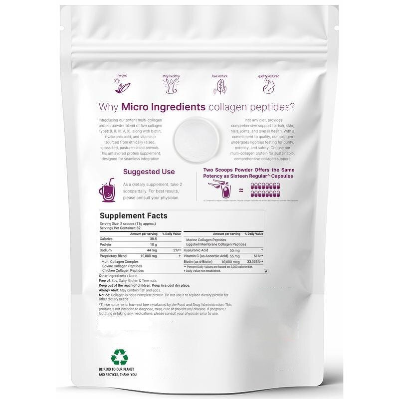 Collagen Protein Powder - OEM Hydrolyzed Vitamin C Non-GMO Dropshipping Adults