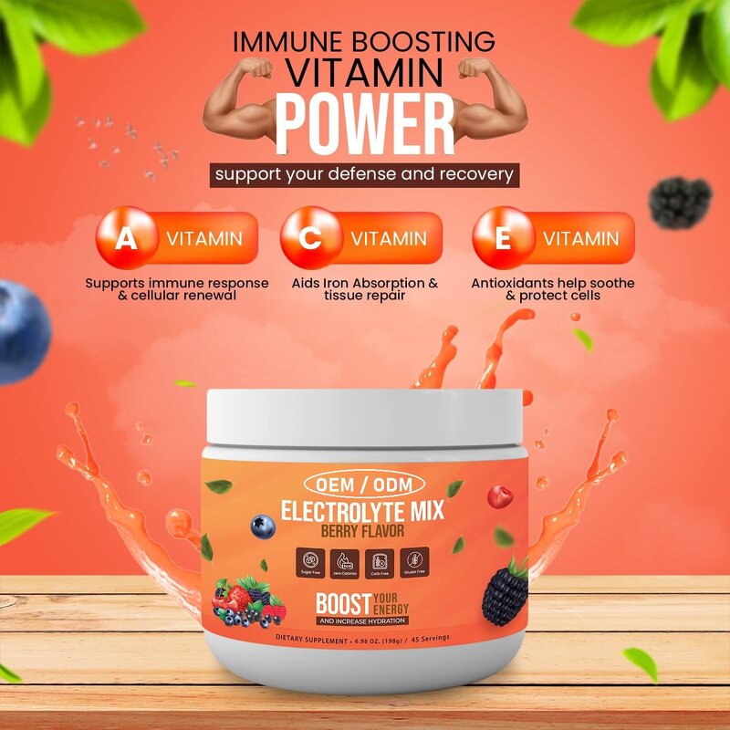 Electrolyte Drink Sachets - Custom Sports Nutrition Immune Boosting Replacement