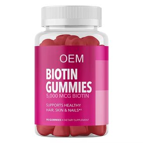 Biotin Hair Gummies - Custom Label Vegan Hair Skin Nails Growth Supplement
