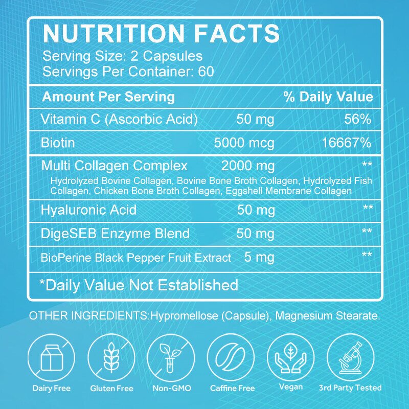 Multi-Collagen Softgels - OEM ODM Women's Beauty Supplement Hot Sales Skin Care