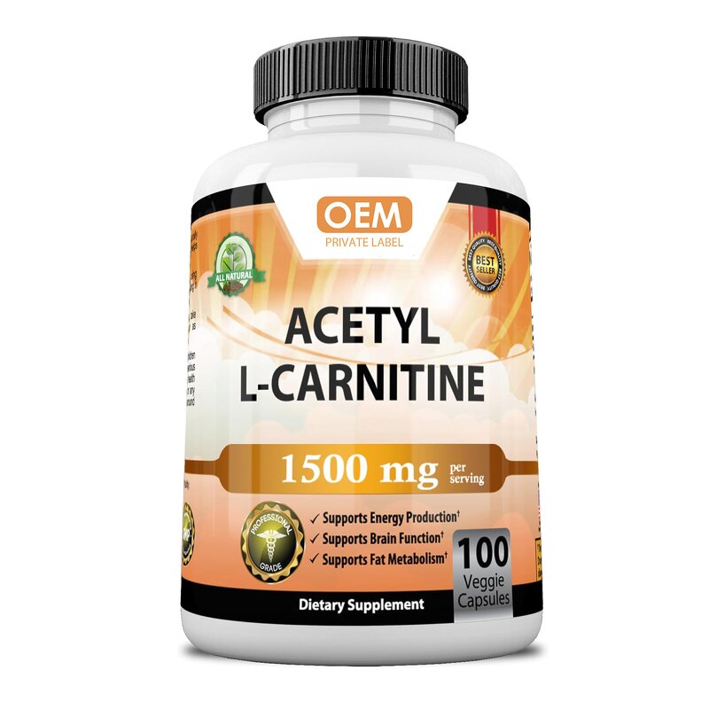 Acetyl L-Carnitine Capsules - Food Grade Muscle Recovery Sport Nutrition
