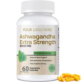 Ashwagandha Softgels - OEM Stress Relief Sleep Support Adaptogen Supplement