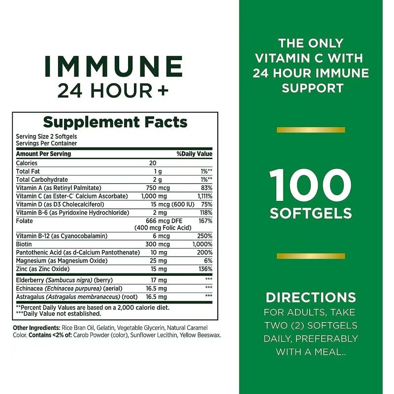 Vitamin C Zinc Softgels - Factory Private Label Immune Support Complex Supplement