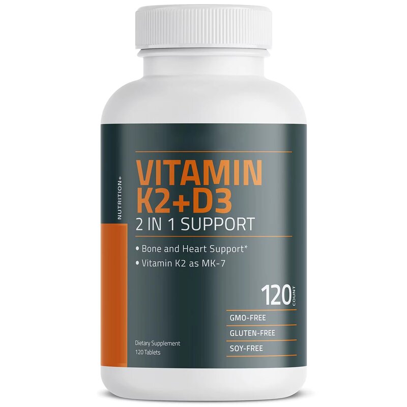 Vitamin D3 K2 Tablets - OEM ODM Vegan 5000iu MK7 Bone Support Adults