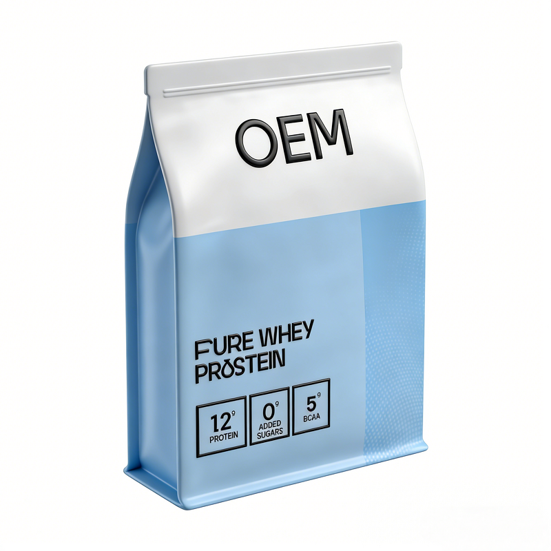 Whey Protein Powder - Bulk Pure Strawberry 22g Protein 5g BCAA Post-Workout