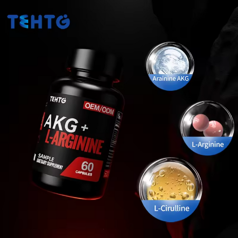 AKG L-Arginine Capsules - Customized Blood Circulation Muscle Recovery Adults