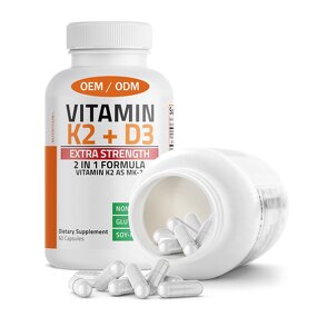 Vitamin D3 K2 Capsules - OEM ODM 10000iu 2-in-1 Bone Immune Heart Support