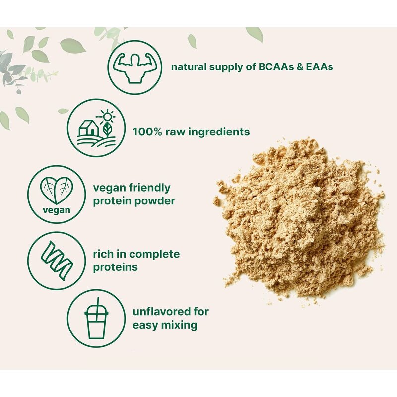Pea Protein Powder - Customizable Organic Vegan Plant-Based Sports Nutrition