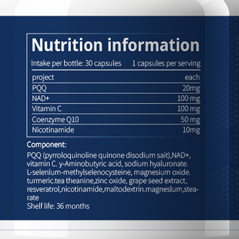 NAD Booster Capsules - Guangzhou Manufacturer Private Label Antioxidant Health