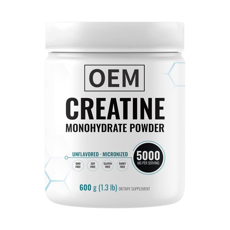 Creatine Monohydrate Powder - OEM ODM 600g Pro Performance Energy Booster Adults
