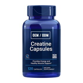 Creatine Monohydrate Capsules - Vitamin C Muscle Mass Strength Workout Recovery