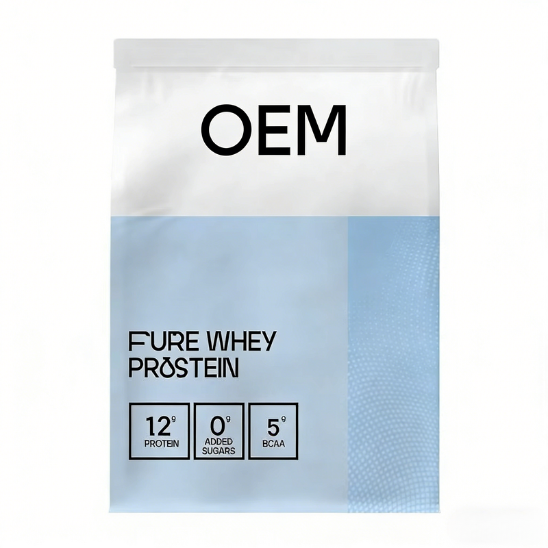 Whey Protein Powder - Bulk Pure Strawberry 22g Protein 5g BCAA Post-Workout