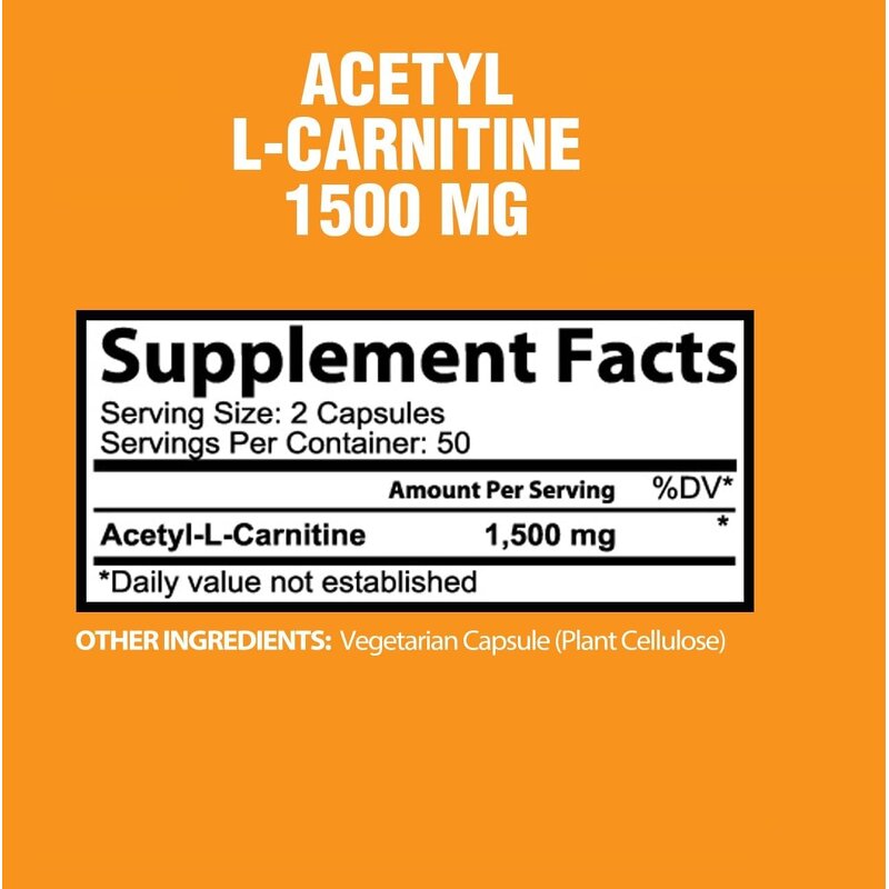 Acetyl L-Carnitine Capsules - Food Grade Muscle Recovery Sport Nutrition