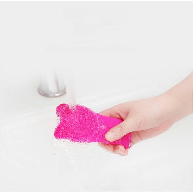 Cat-Ear Ultrasonic Cleanser - Hot Sale Silicone Facial Brush Heating Massage