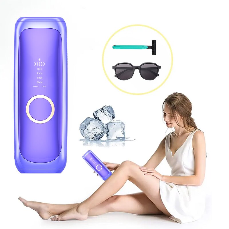 10Hz IPL Hair Removal Device - Full Body Professional Ice Cooling Unlimited Flashes