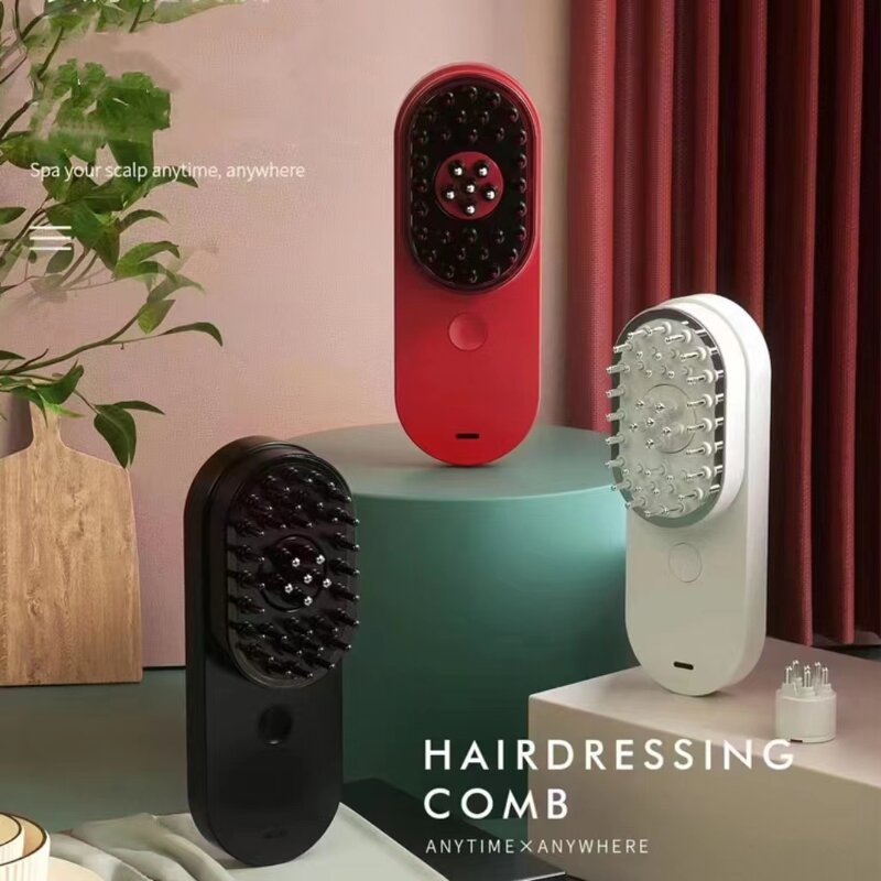 Hair Growth Massage Comb - Pod Delivery System Red Light Therapy Heating Styling Tool