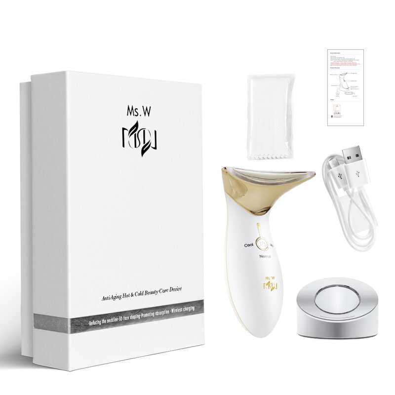 Face Neck Lifting Device - Blue Red Light Therapy Rechargeable Beauty Boost Tool