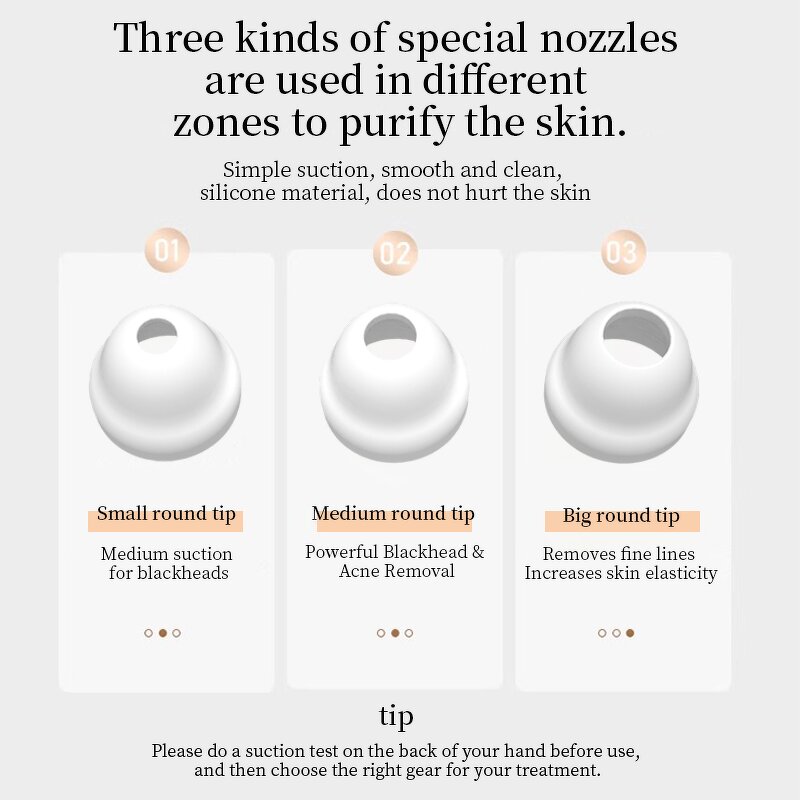 HD Visual Blackhead Remover - ABS Vacuum Whitehead Acne Treatment EU/JP Pores Cleaner