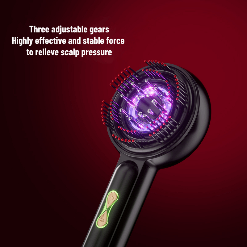 Silicone Electric Hair Brush - Scalp Massager Comb for Hair Growth Stimulation
