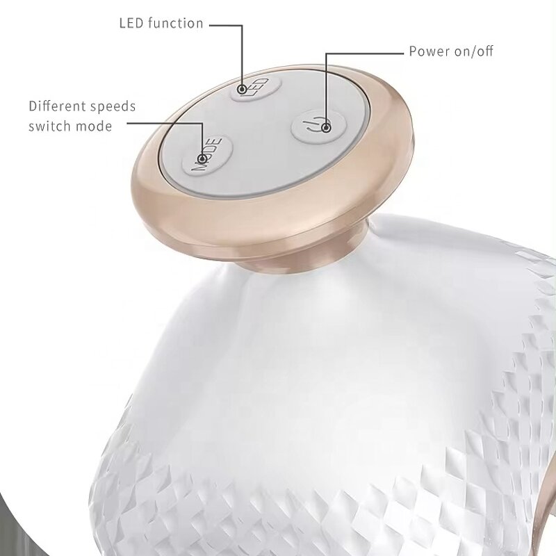 Electric Scalp Massage Comb - Red Light Therapy EMS Vibration Hair Growth Care Brush