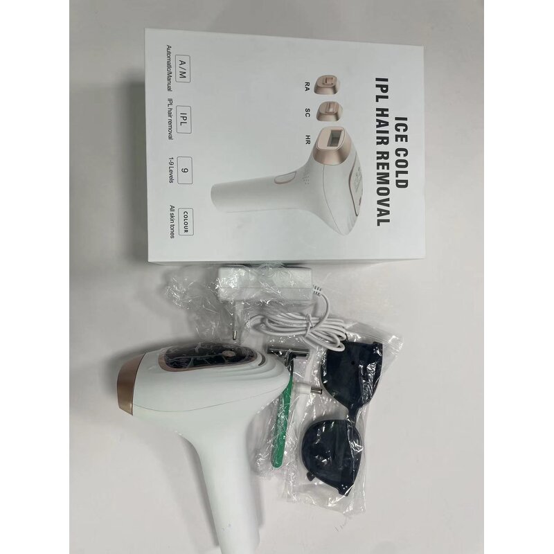 IPL Hair Remover - Painless Ice Cooling 9 Levels 999000 Flashes 4 Weeks Results